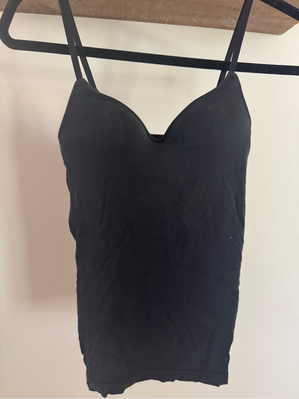 Black Spaghetti Strap Cami Top